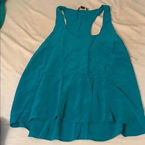 Flowy teal tank top